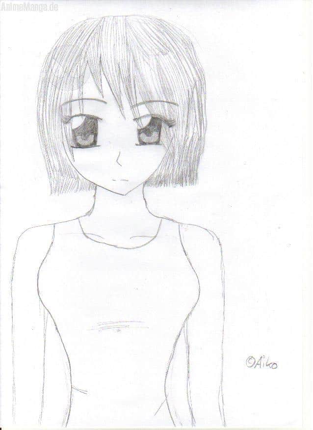 Chiharo in schwarz weiß