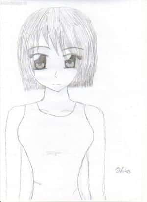 Chiharo in schwarz weiß