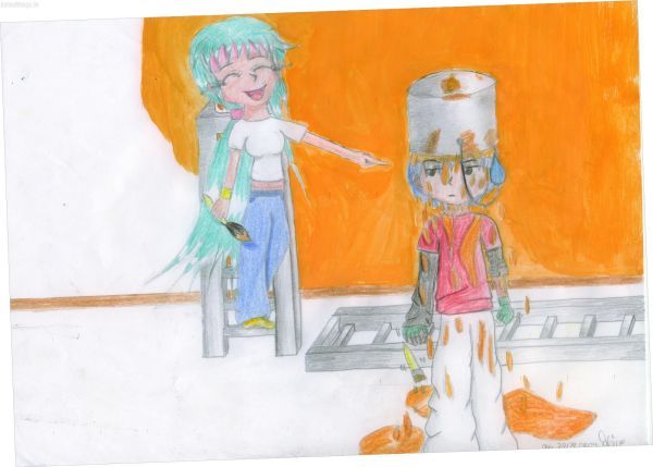 So´n scheiß..ich hab nen Eimer mit Farbe aufm Kopf...-.-#