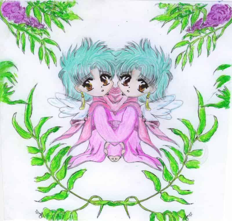 2 kleine emgelchen^^outlines von Rini, colo von mIIIr!!