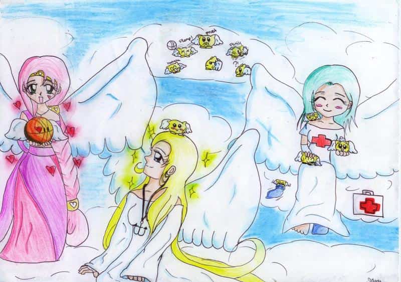 v.l.n.r.:Der Engel der Liebe, der Engel der Freundschaft und der engel der Rettung!!^^