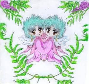 2 kleine emgelchen^^outlines von Rini, colo von mIIIr!!