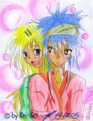 ein süßes pärchen-outlines wieder von kei und die colo is von stäbi!!Ö^.^ö