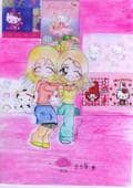 coro und ich mit nem hello kitty hintergrund....^^&amp;quot;&amp;quot;