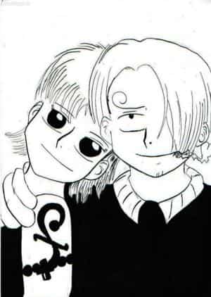 Sanji und Nami Outline