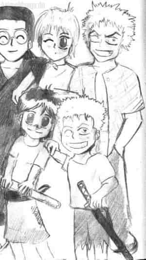 Zorro moi Kuina et sa famille