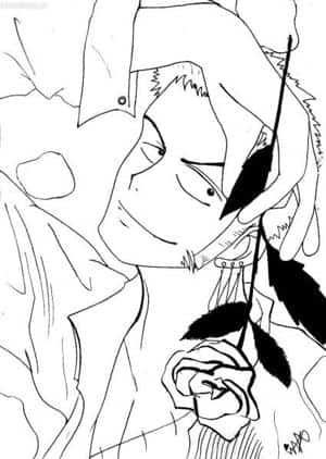 Wild Rose - Roronoa Zoro