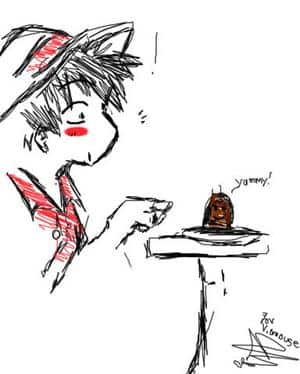 Ruffy's erste Begegnung mit einem Schokokuss