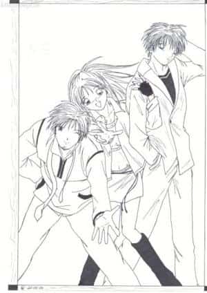 Ein sweetes Gruppenbild-Outlines