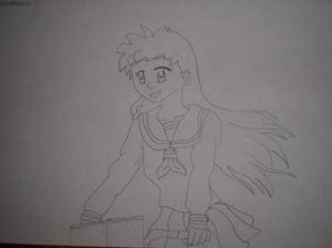 Kagome auf ihrem Fahrrad ^^