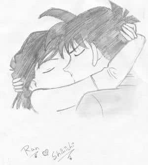 Shinichi kiss Ran