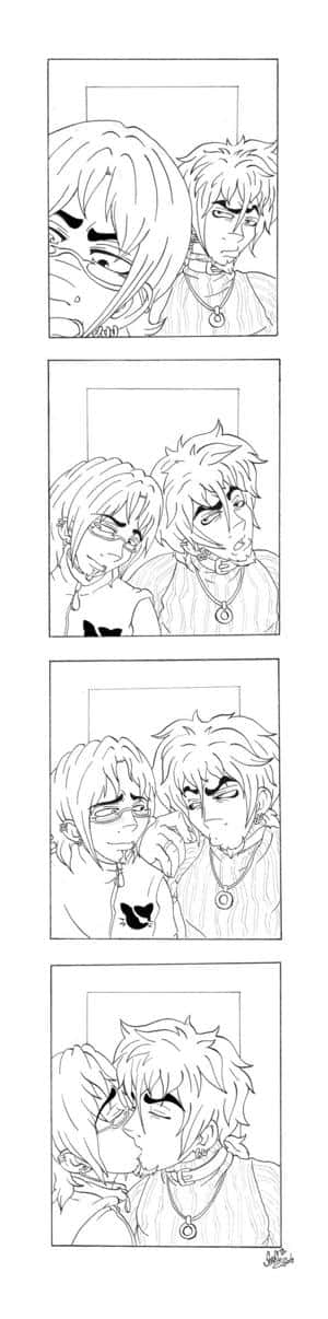 Hao & Otis im Fotoautomaten XDD