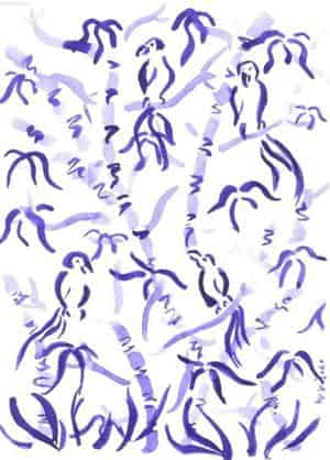 Vögel im Bambusbaum