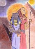 Bastet und Sachmeth - T&amp;ouml;chter des Re