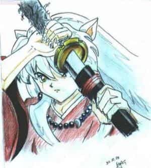 Inu-Yasha mit Schwert