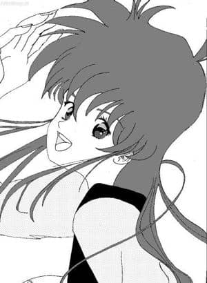 das schlecht eingescante, schwarz-weiße mädchen