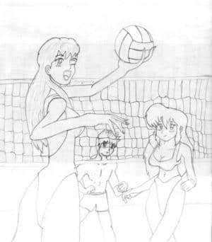 Volleyball (Skizze)