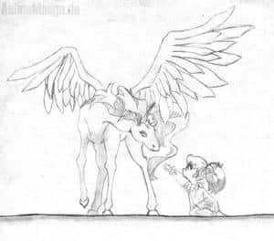 Chibiusa und Pegasus