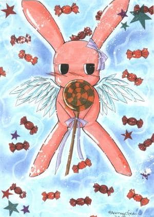 Meroko in the shape of a rabbit