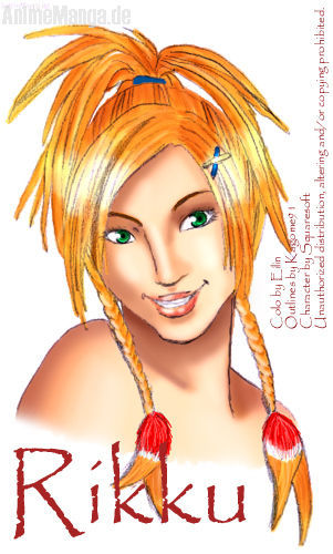 Rikku Outlines by Kagome91