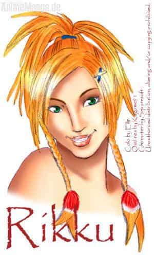 Rikku Outlines by Kagome91