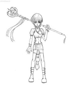 Fightergirl Outlines