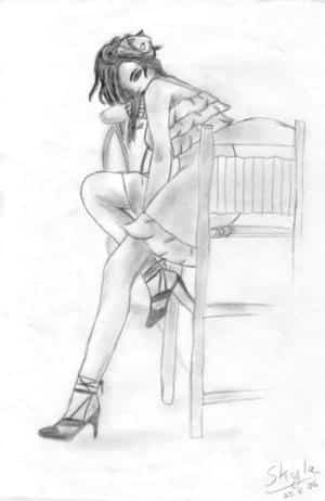 Weib auf nem Stuhl O.o