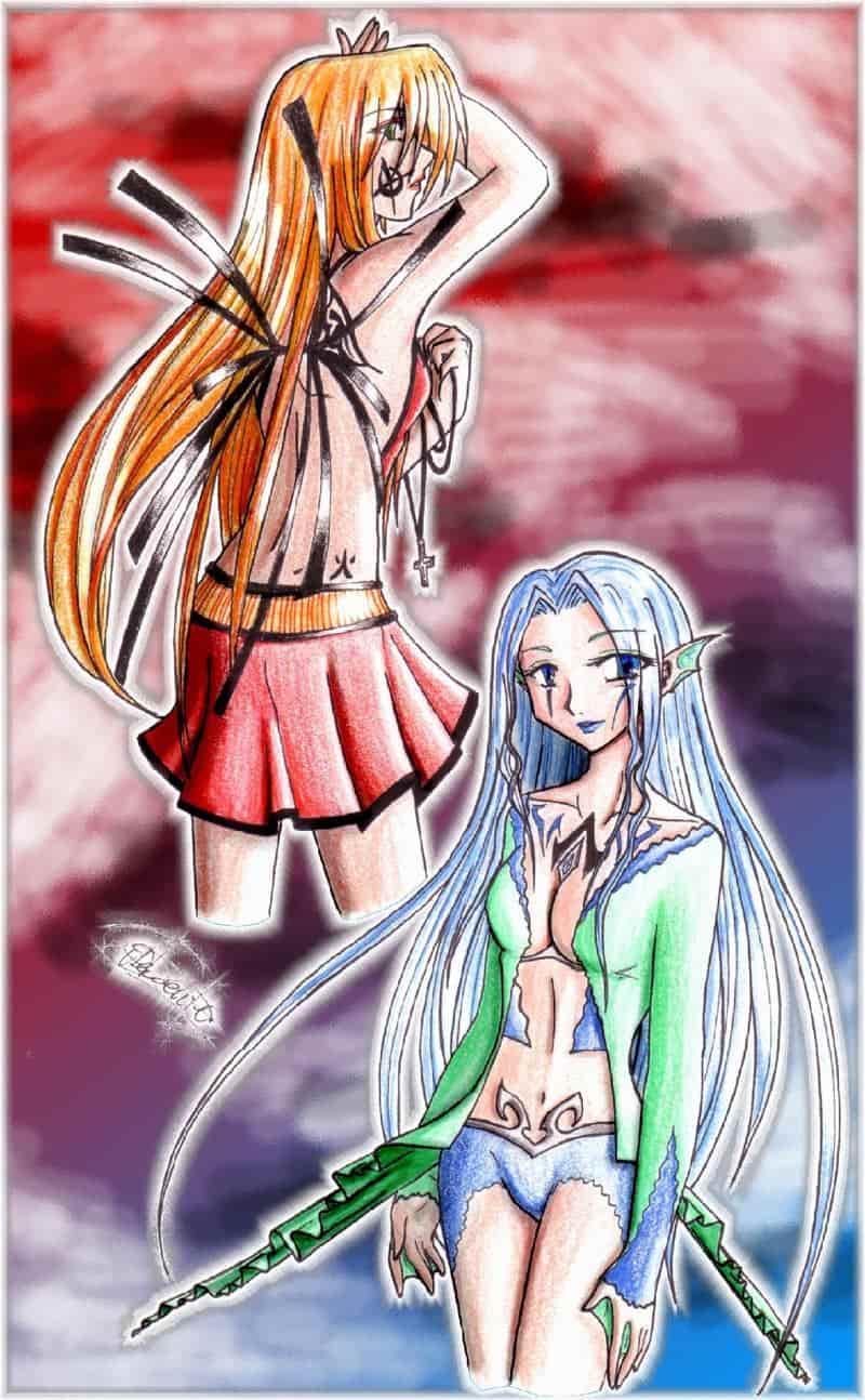 Irgentwie 2 mädels ... joaa &gt;_&lt;&quot;&quot;