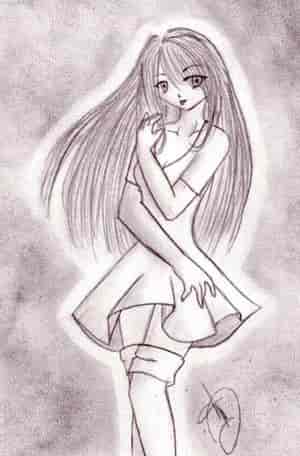 n Mädel (mit bleistift) ^^