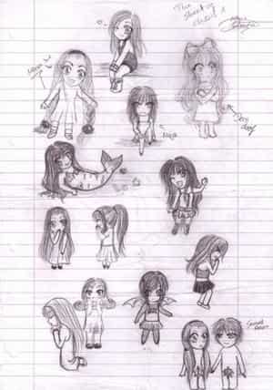 The Sheet Of Chibis ..1 oO
