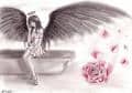 Dark Angel with a Rose