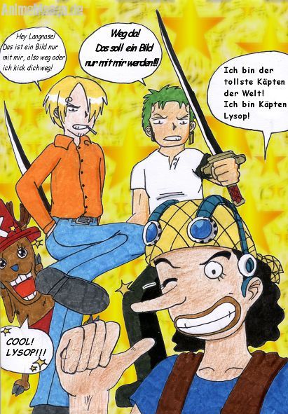 Mein 100. Bild! Sanji und Zorro sollen drauf natürlich!^^... LYSOP?!?
