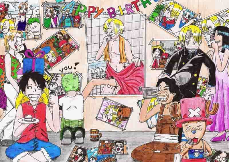 Choppers & Lysops Geburtstagsgeschenk für Sanji!XD