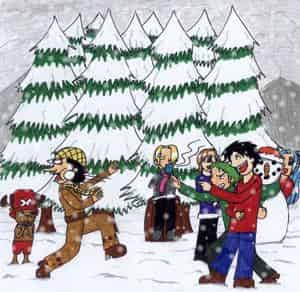 Attention Usopp! Snowball on the approach!