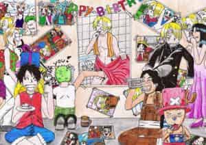 Choppers & Usops birthday present for Sanji! XD