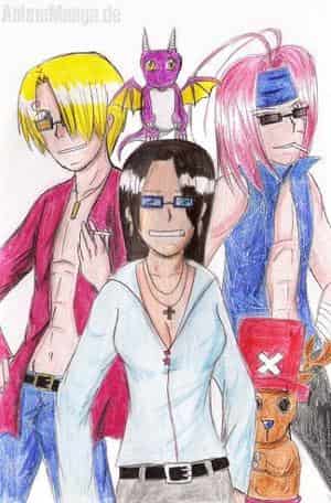Sanji, Choppy und ähm...^^