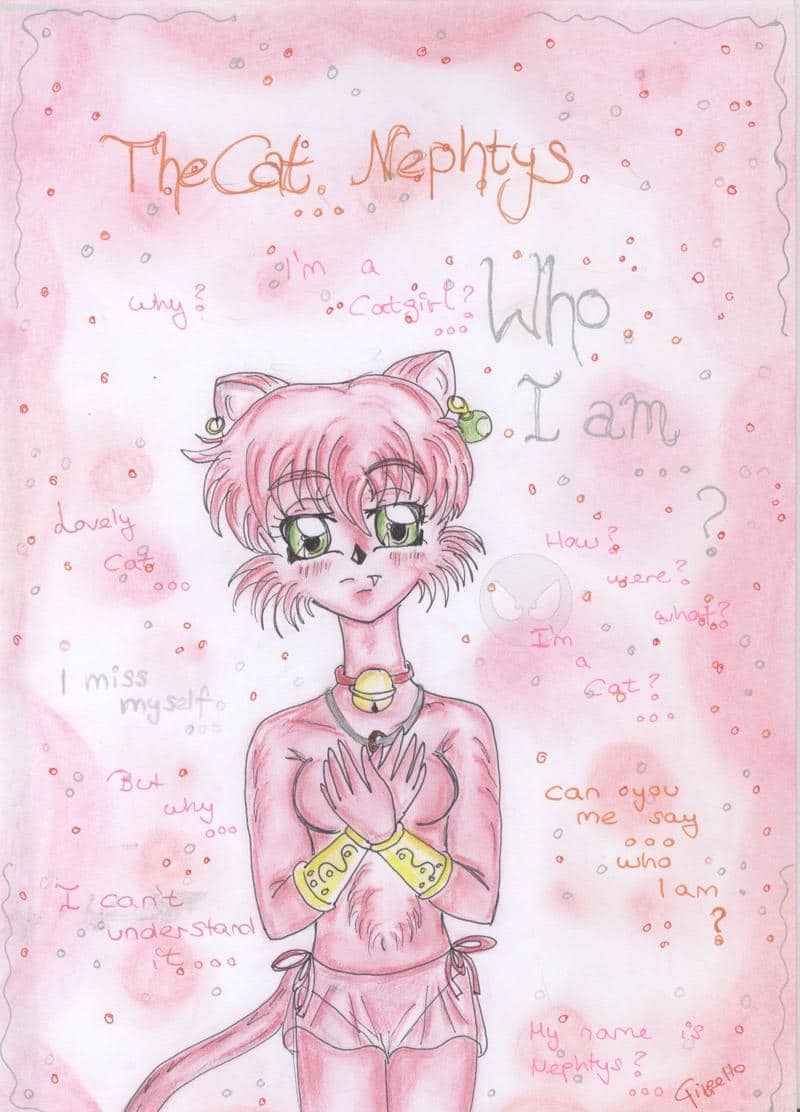 Pinkes Katzenmädchen Nephtys