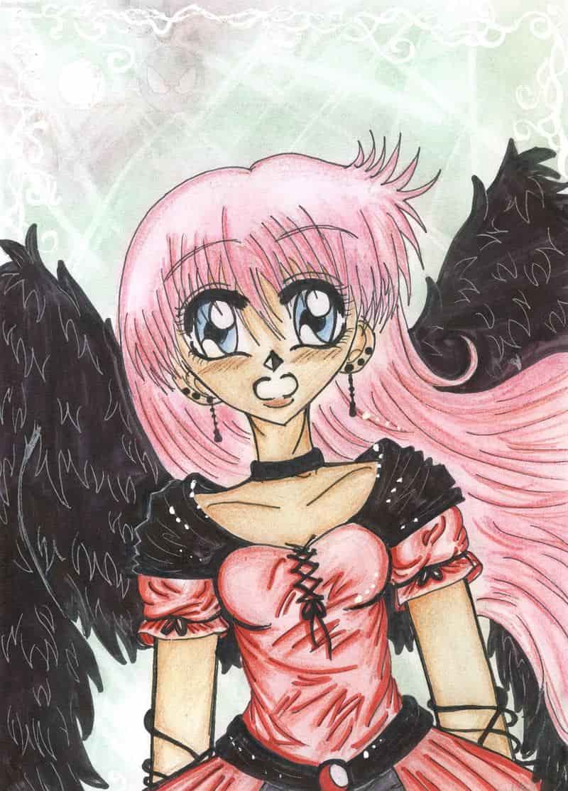 Annie with Black Wings