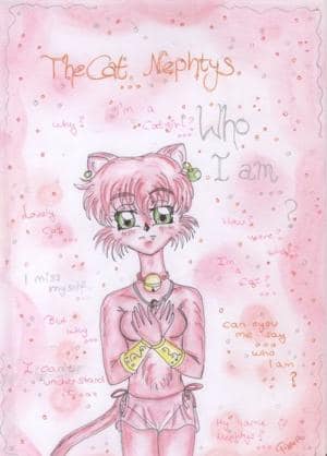 Pinkes Katzenm&auml;dchen Nephtys