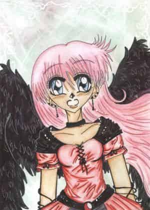 Annie with Black Wings