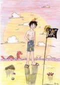 ruffy in badeshorts ^^"