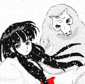 Kikyo-Naraku im Schnee