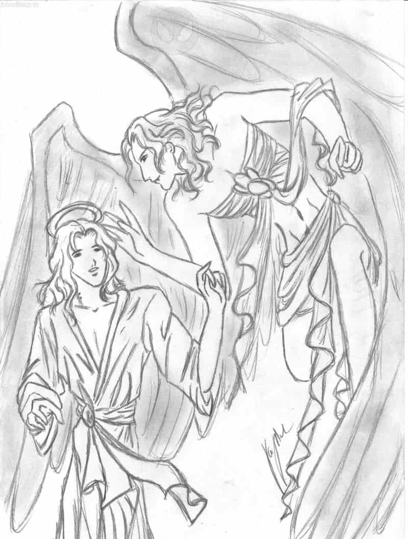 jesus und der todesengel