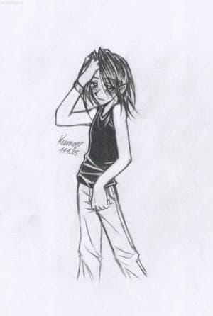 Masaki mit schwarzen Haaren XD