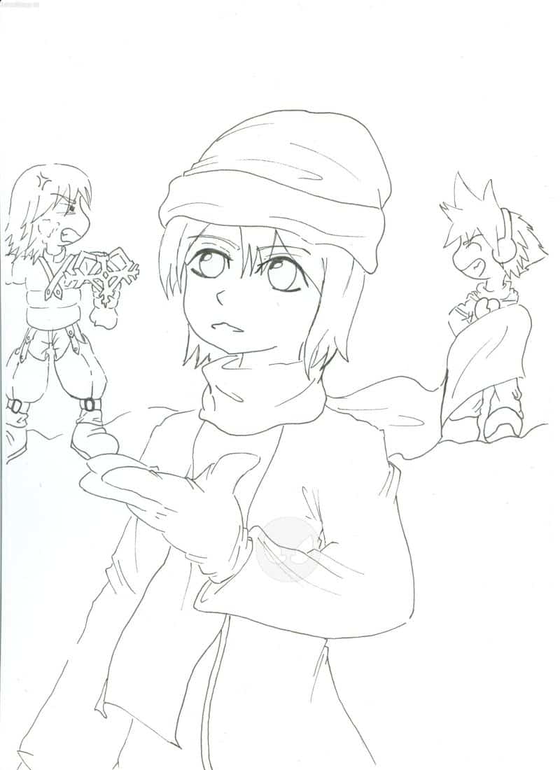 Snow is falling(schwars/weiß)