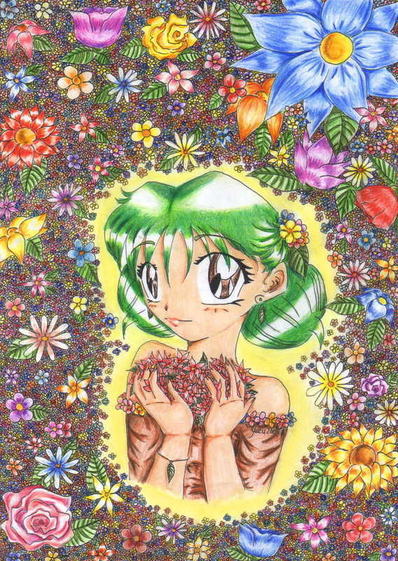 Yuku mit vielen,vielen Blümchen