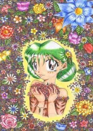 Yuku mit vielen,vielen Blümchen