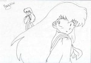 Kagome macht große Augen