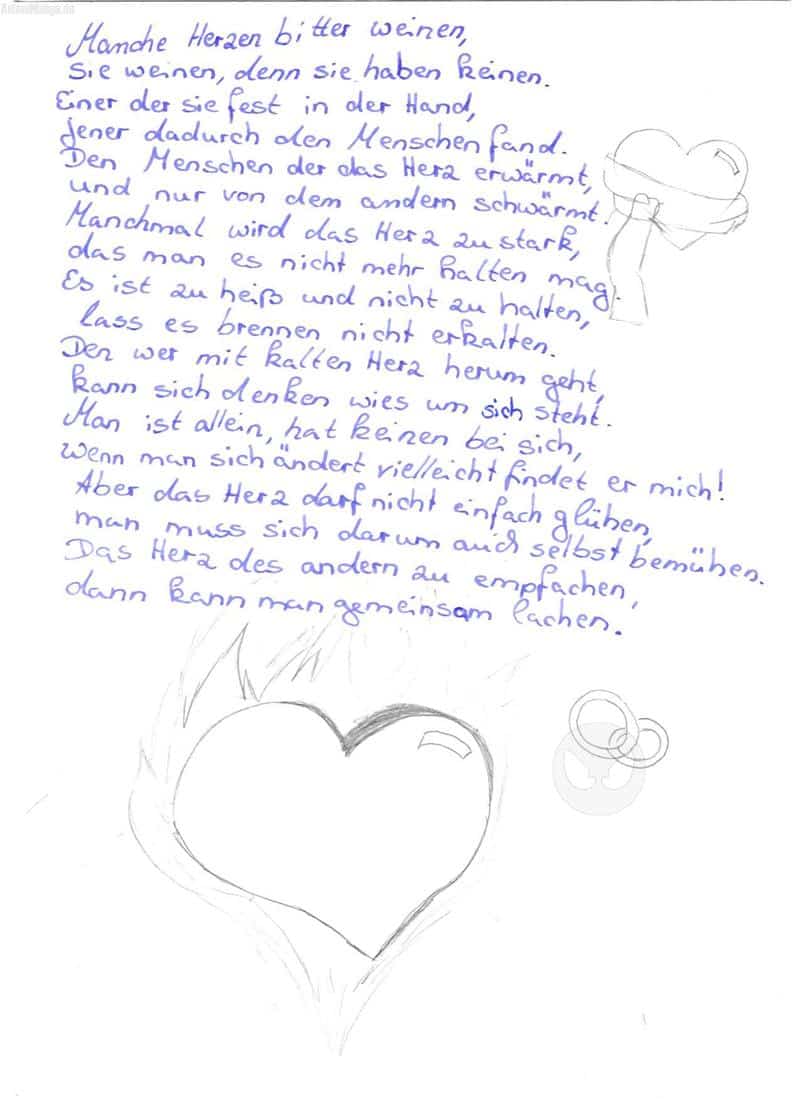 Brennende Herzen(Gedicht)