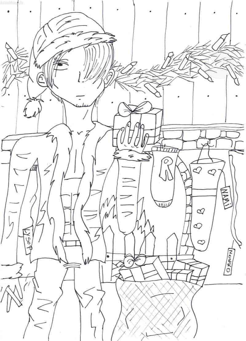 Sanji als weihnachtsmann^^